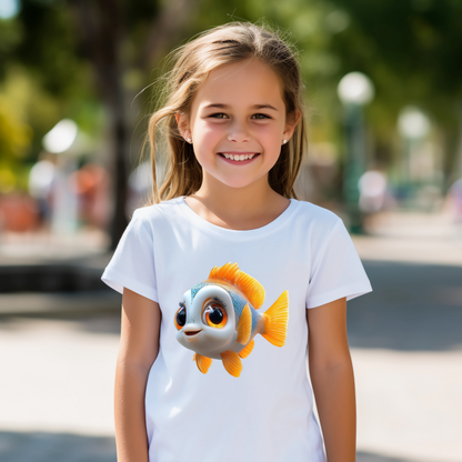Cute Fish Girl's T-Shirt