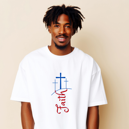 Faith Men's Oversized T-shirt