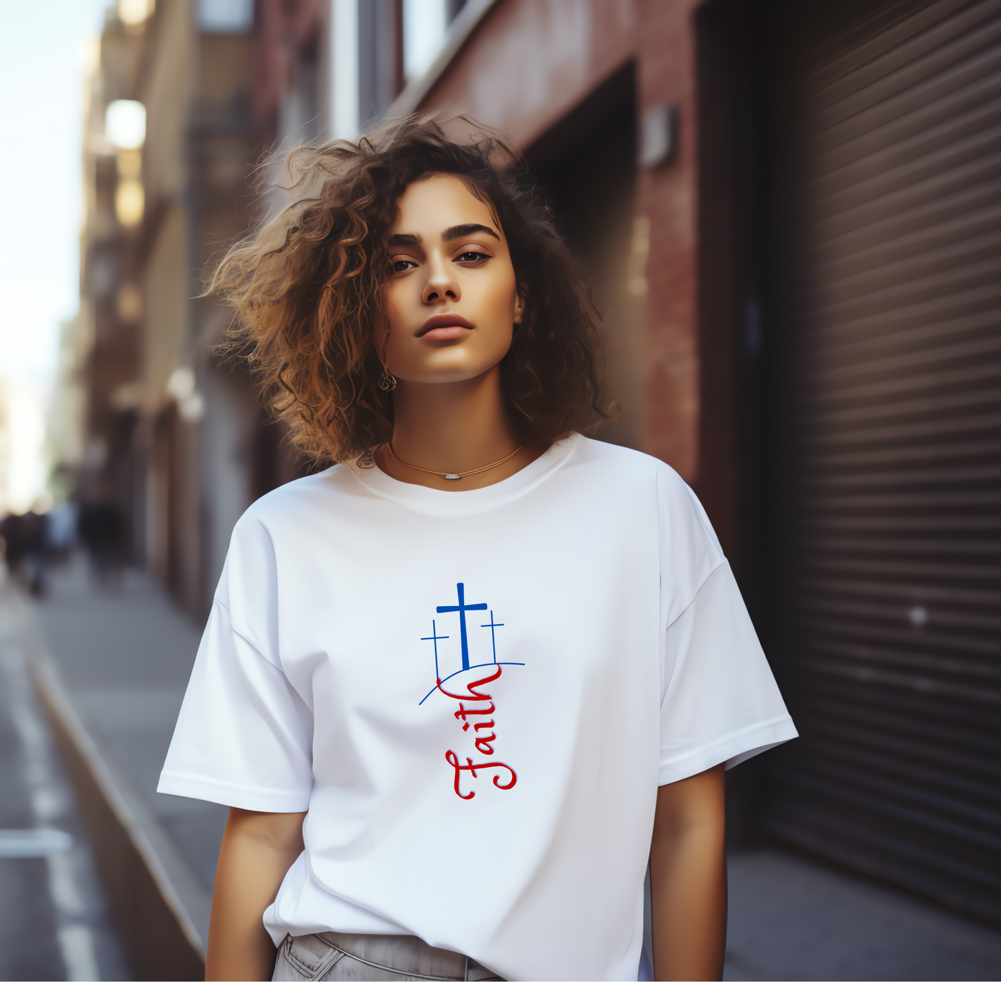 Faith Women's Oversized T-Shirt