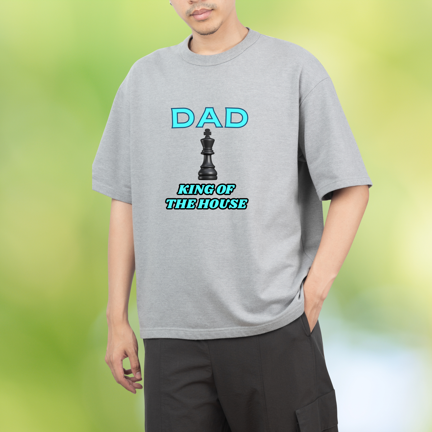 Dad King of The House Oversized T-Shirt
