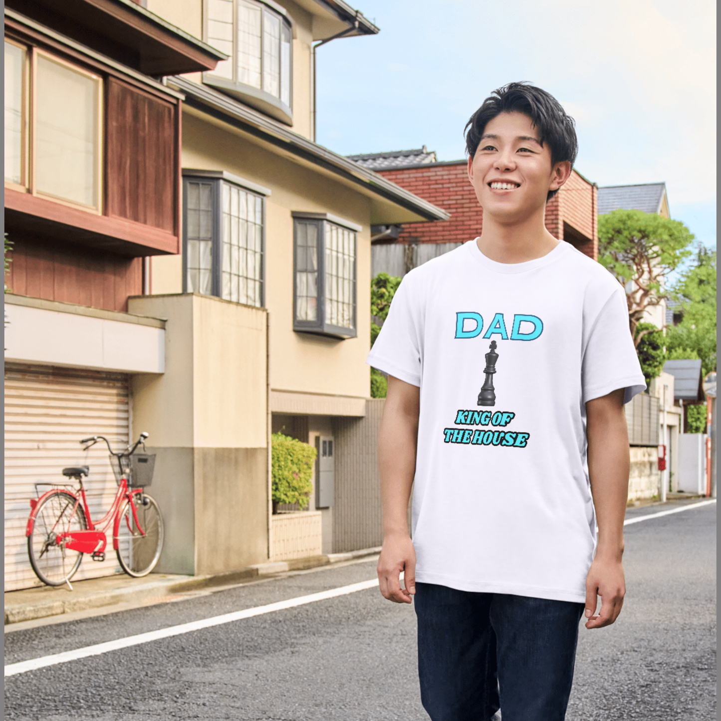 Dad King of The House Oversized T-Shirt